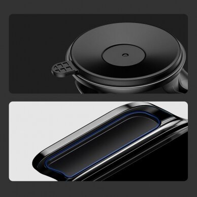 Automobilinis Telefono Laikiklis Tvirtinamas Į Groteles Baseus Smart Vehicle Bracket Wireless Qi Charger 15W Juodas 16 Automobilinis Telefono Laikiklis Tvirtinamas Į Groteles Baseus Smart Vehicle Bracket Wireless Qi Charger 15W Juodas 16
