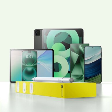 Planšetės rašiklis Baseus Smooth Writing III 3in1 pasyvus nemagnetinis – baltas 9