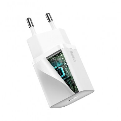 Įkroviklis Baseus Super 20 W USB Type C - Lightning 1 m Baltas (TZCCSUP-B02) 7