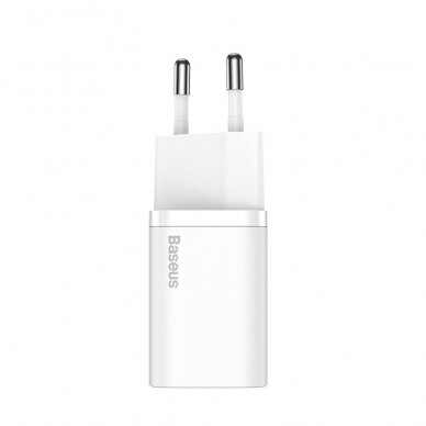 Pakrovėjas Baseus Super Si 1C USB Type C 25W Power Delivery Quick Charge Baltas (CCSP020102) 3