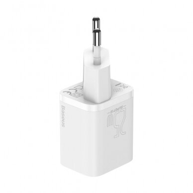 Pakrovėjas Baseus Super Si 1C USB Type C 25W Power Delivery Quick Charge Baltas (CCSP020102) 8