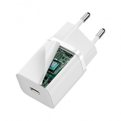 Greitas Buitinis Įkroviklis Baseus Super Si 1C USB Type C 30 W Power Delivery Quick Charge Baltas (CCSUP-J02) 3