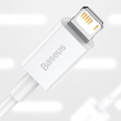 Baseus Superior Kabelis USB - Lightning 2,4A 0,25 m Baltas (CALYS-02) 12
