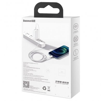 Baseus Superior Kabelis USB - Lightning 2,4A 1 m Baltas (CALYS-A02) 5