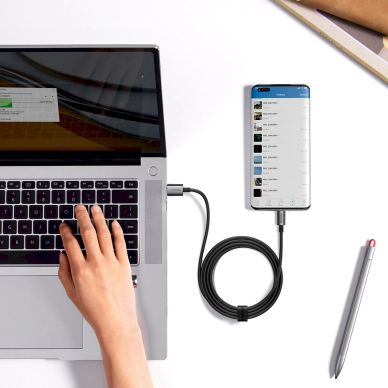 Baseus Superior Series USB-A / USB-C 100W 1.5 m kabelis – juodas 10