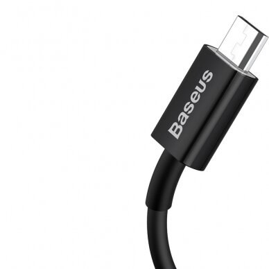 Greito Įkrovimo Kabelis Baseus Superior Series USB - micro USB 2A 1m Juodas (CAMYS-01) 1