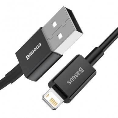 Baseus Superior USB - Lightning fast charging data cable 2,4 A 2 m black (CALYS-C01) 1 Baseus Superior USB - Lightning fast charging data cable 2,4 A 2 m black (CALYS-C01) 1