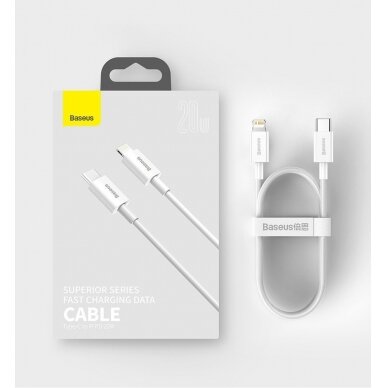Baseus Superior USB Typ C - Lightning fast charging data cable Power Delivery 20 W 1 m Juodas (CATLYS-A01) 12