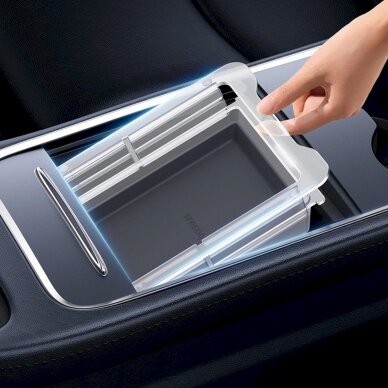Baseus T-Space Series car organizerTesla Model 3 / Y - pilkas 5 Baseus T-Space Series car organizerTesla Model 3 / Y - pilkas 5