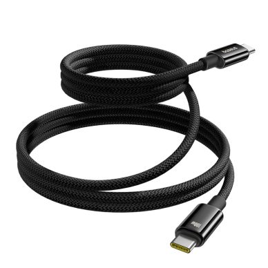 Baseus Tungsten Gold magnetinis USB-C / USB-C kabelis 100W 1 m – juodas 1