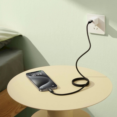 Baseus Tungsten Gold magnetinis USB-C / USB-C kabelis 100W 1 m – juodas 10