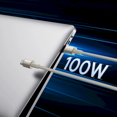 Baseus Tungsten Gold USB-C / USB-C Kabelis 100W 1m - gold 7 Baseus Tungsten Gold USB-C / USB-C Kabelis 100W 1m - gold 7