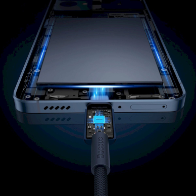 Baseus Tungsten Gold USB-C / USB-C Kabelis 100W 1m - navy blue 11 Baseus Tungsten Gold USB-C / USB-C Kabelis 100W 1m - navy blue 11