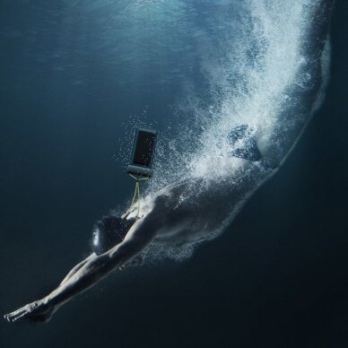 Vandeniui atsparus telefono dėklas Baseus universal waterproof cover (iki 7.2'') plaukimui, IPX8 – baltas (ACFSD-D02) 10