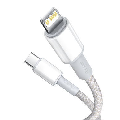Kabelis Baseus usb Type C - Lightning cable Power Delivery fast charge 20 W 2 m baltas (CATLGD-A02) 2
