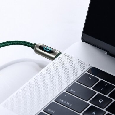 Baseus USB Type C - USB Type C kabelis 100 W (20 V / 5 A) Power baltas (CATSK-B06) 10
