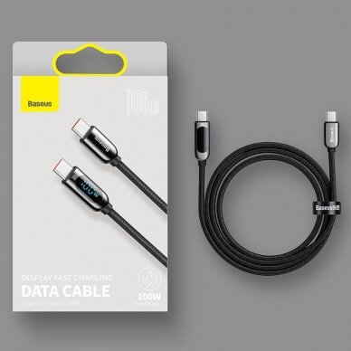 Baseus USB Type C - USB Type C kabelis 100 W (20 V / 5 A) Power baltas (CATSK-B06) 20