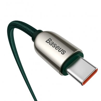 Baseus USB Type C - USB Type C kabelis 100 W (20 V / 5 A) Power baltas (CATSK-B06) 3