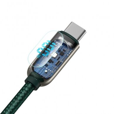Baseus USB Type C - USB Type C kabelis 100 W (20 V / 5 A) Power baltas (CATSK-B06) 7