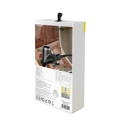 Automobilinis įkroviklis Baseus Y Type Car Charger With 2X Usb Su Cigarečių Uždegimo Prievadu 3.4A Juodas 9 Automobilinis įkroviklis Baseus Y Type Car Charger With 2X Usb Su Cigarečių Uždegimo Prievadu 3.4A Juodas 9