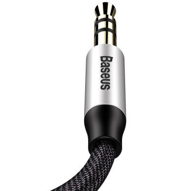 Baseus Yiven M30 stereo AUX 3.5 mm audio cable male mini jack 1m silver-black (CAM30-BS1) 6 Baseus Yiven M30 stereo AUX 3.5 mm audio cable male mini jack 1m silver-black (CAM30-BS1) 6
