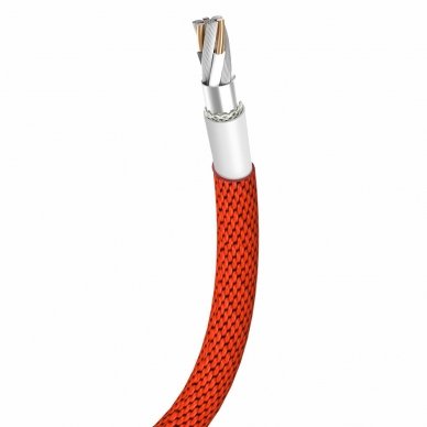 USB Kabelis Baseus Yiven Usb / Lightning Su Medžiaginiu Pynimu 1,8M Raudonas 2
