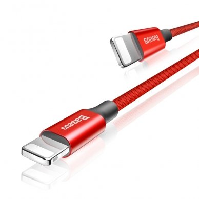 USB Kabelis Baseus Yiven Usb / Lightning Su Medžiaginiu Pynimu 1,8M Raudonas 5