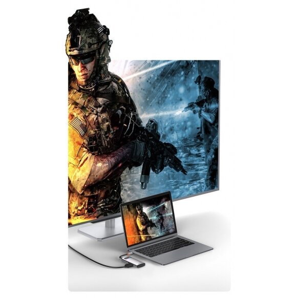 Baseus Metal Gleam 4in1 Daugiafunkcinis Šakotuvas HUB USB Type C - USB Type C 100 W / HDMI 4K 30 Hz / 1x USB 3.2 Gen 1 / 1x USB 2.0 (CAHUB-CY0G) UGLX912 15