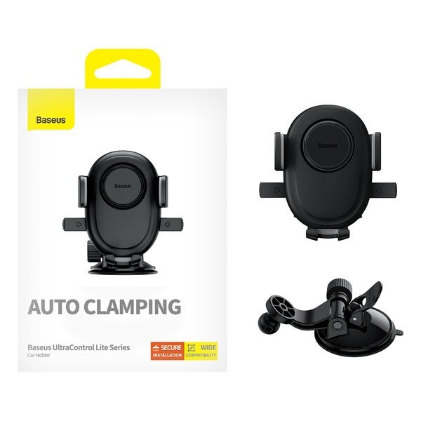 Laikiklis Baseus UltraControl Lite Series car phone holder - Juodas 4 Laikiklis Baseus UltraControl Lite Series car phone holder - Juodas 4