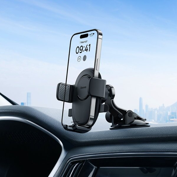 Laikiklis Baseus UltraControl Lite Series car phone holder - Juodas 6 Laikiklis Baseus UltraControl Lite Series car phone holder - Juodas 6