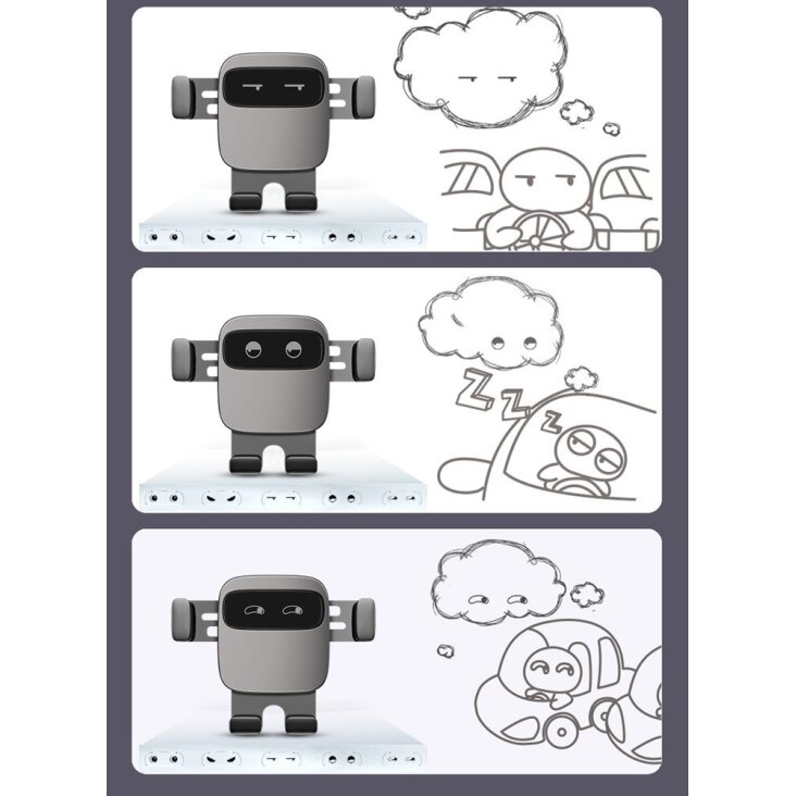 Automobilinis laikiklis Baseus Cube SUYL-FK01 gravity 4.7–6.6" ventiliacijos angai – juodas 8