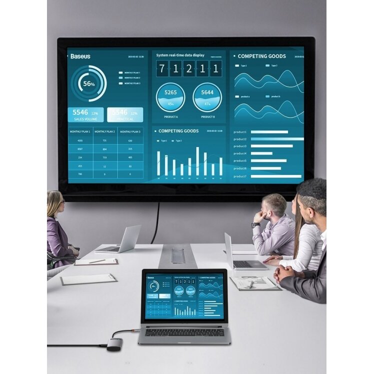 Baseus Metal Gleam 4in1 Daugiafunkcinis Šakotuvas HUB USB Type C - USB Type C 100 W / HDMI 4K 30 Hz / 1x USB 3.2 Gen 1 / 1x USB 2.0 (CAHUB-CY0G) UGLX912 12 Baseus Metal Gleam 4in1 Daugiafunkcinis Šakotuvas HUB USB Type C - USB Type C 100 W / HDMI 4K 30 Hz / 1x USB 3.2 Gen 1 / 1x USB 2.0 (CAHUB-CY0G) UGLX912 12