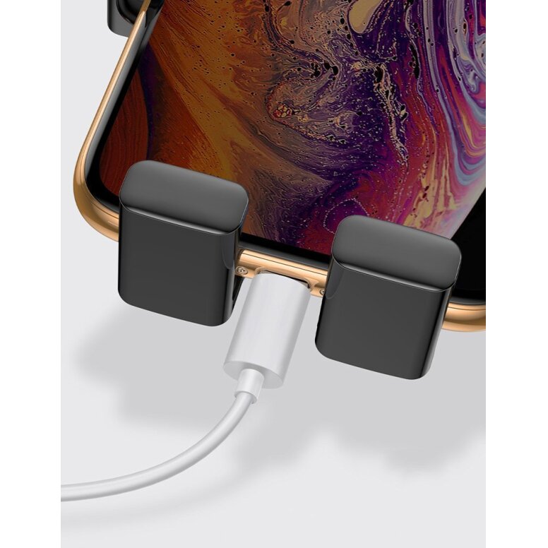 Automobilinis laikiklis Baseus Cube SUYL-FK01 gravity 4.7–6.6" ventiliacijos angai – juodas 15