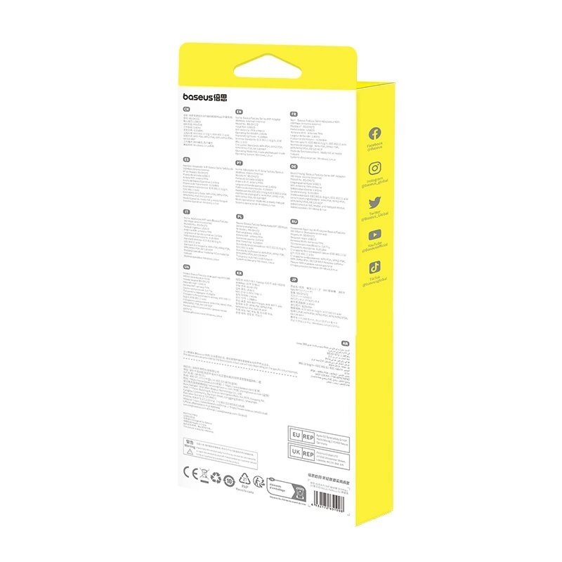 Baseus BS-OH172 300Mb/s USB network card - Juodas 10 Baseus BS-OH172 300Mb/s USB network card - Juodas 10