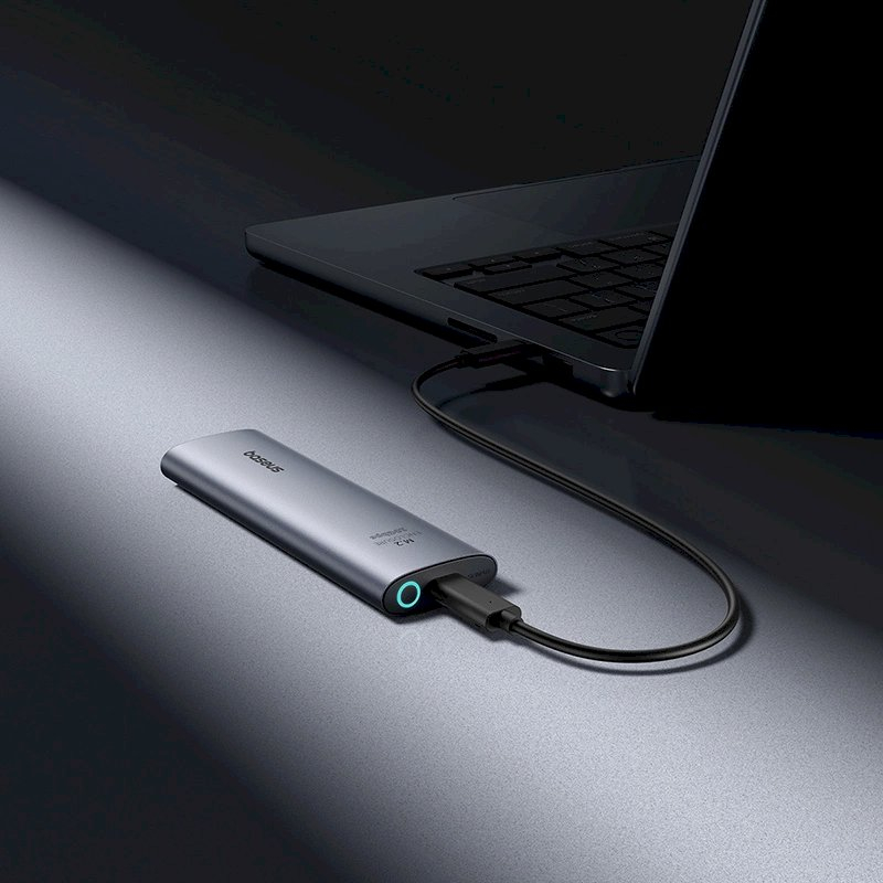 Baseus FlyJoy M.2 NVMe 10 Gb/s SSD dėklas – pilkas 10