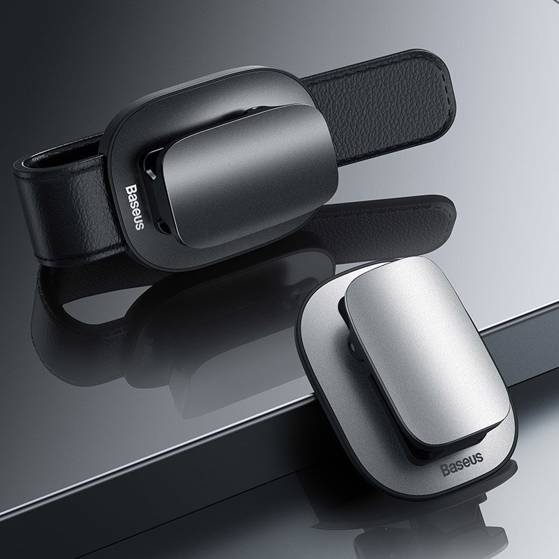 Baseus Platinum Vehicle Eyewear Clip Clamping Type Sidabrinis (Acyjn-B0S) 9 Baseus Platinum Vehicle Eyewear Clip Clamping Type Sidabrinis (Acyjn-B0S) 9