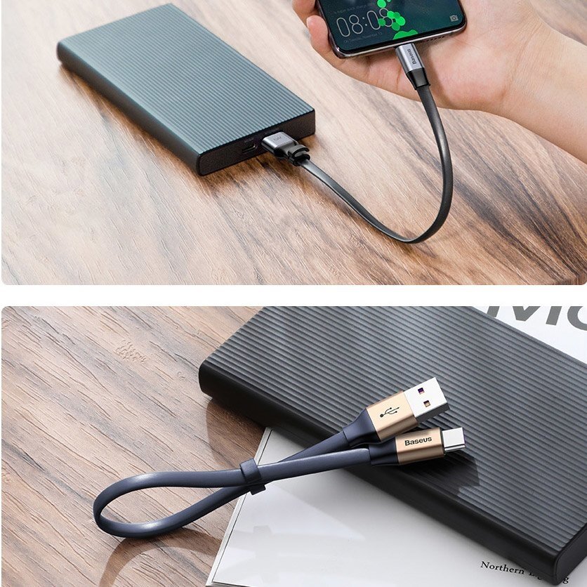 Kabelis Baseus Simple Hw Quick Charge Charging Data Cable Usb skirta Type-C 5A 40W 23Cm pilkas 16 Kabelis Baseus Simple Hw Quick Charge Charging Data Cable Usb skirta Type-C 5A 40W 23Cm pilkas 16