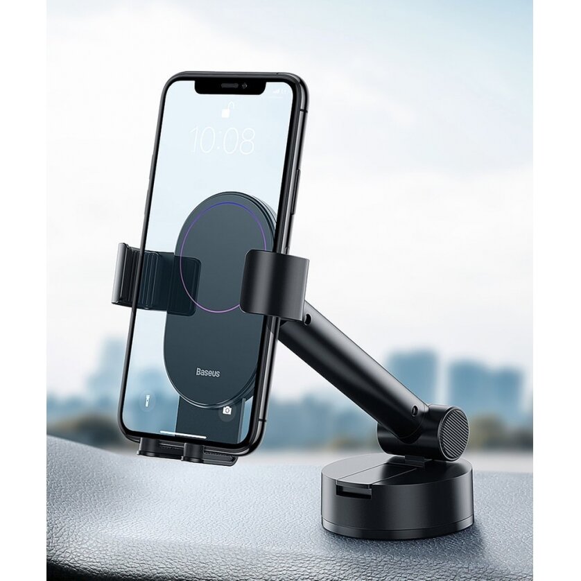 Gravitacinis laikiklis Baseus Dashboard Windshield Phone Bracket Holder juodas (Suyl-Jy01) 10 Gravitacinis laikiklis Baseus Dashboard Windshield Phone Bracket Holder juodas (Suyl-Jy01) 10