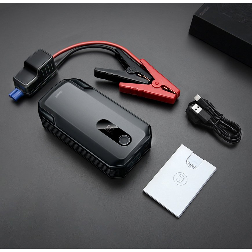 Akomuliatorius Baseus Super Energy Max Car Jump Starter (20000mAh, Peakcurrent 2000A) + Kabelis Juodas (CGNL020001) 24 Akomuliatorius Baseus Super Energy Max Car Jump Starter (20000mAh, Peakcurrent 2000A) + Kabelis Juodas (CGNL020001) 24