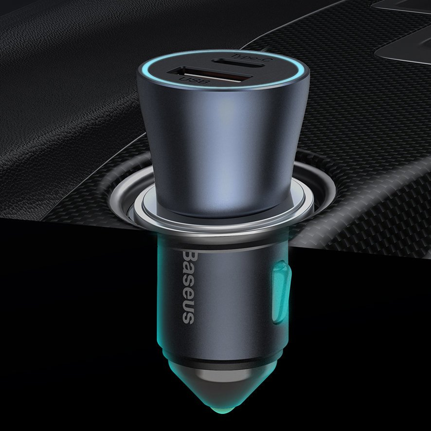 Baseus Golden Contactor Pro quick car charger USB Type C / USB 40 W Power Delivery 3.0 Quick Charge 4+ SCP FCP AFC + USB Typ C - Lightning cable gray (TZCCJD-B0G) 17 Baseus Golden Contactor Pro quick car charger USB Type C / USB 40 W Power Delivery 3.0 Quick Charge 4+ SCP FCP AFC + USB Typ C - Lightning cable gray (TZCCJD-B0G) 17