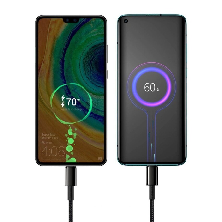 Krovimo kabelis Baseus CATWJ-01 USB-C / USB-C PD QC 100 W 5 A 1 m – juodas 14