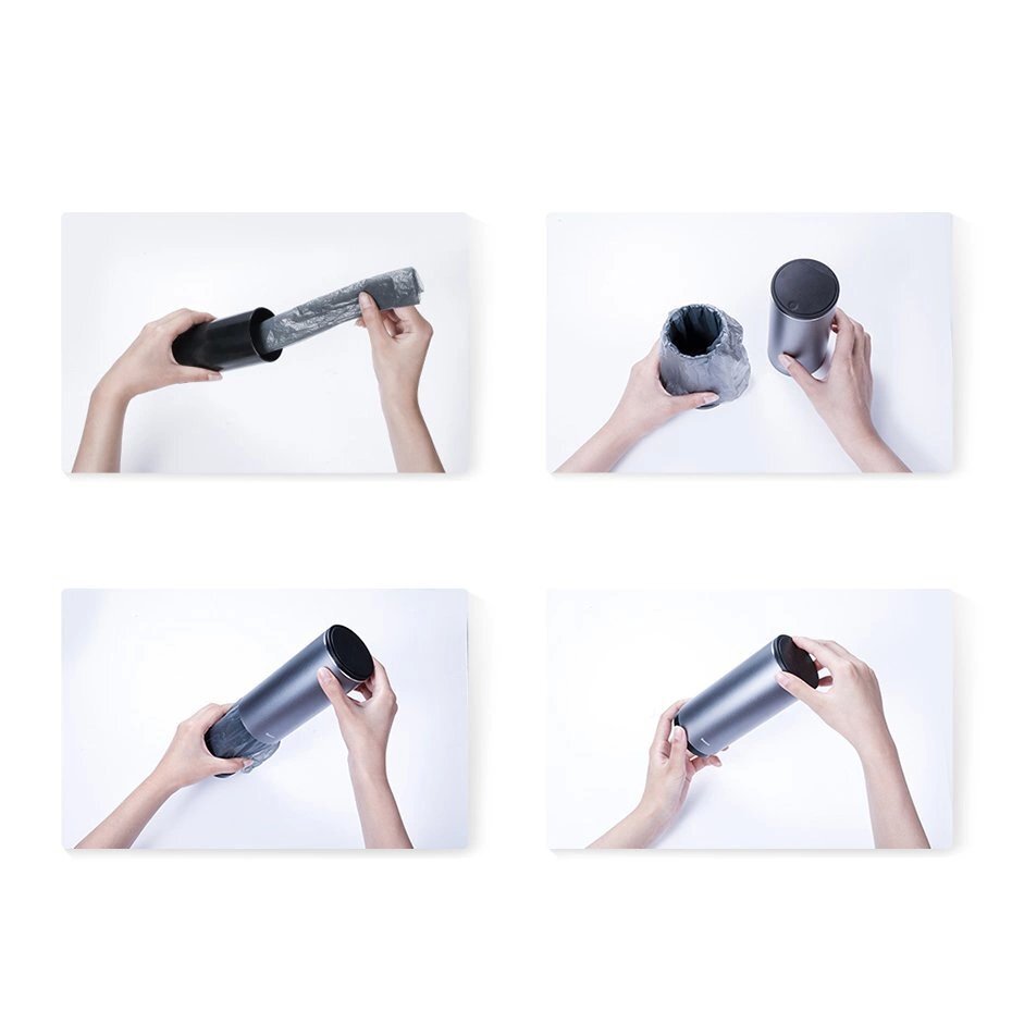 Automobilinė šiukšliadėžė Baseus CRLJT-01 su dangčiu – juoda 24