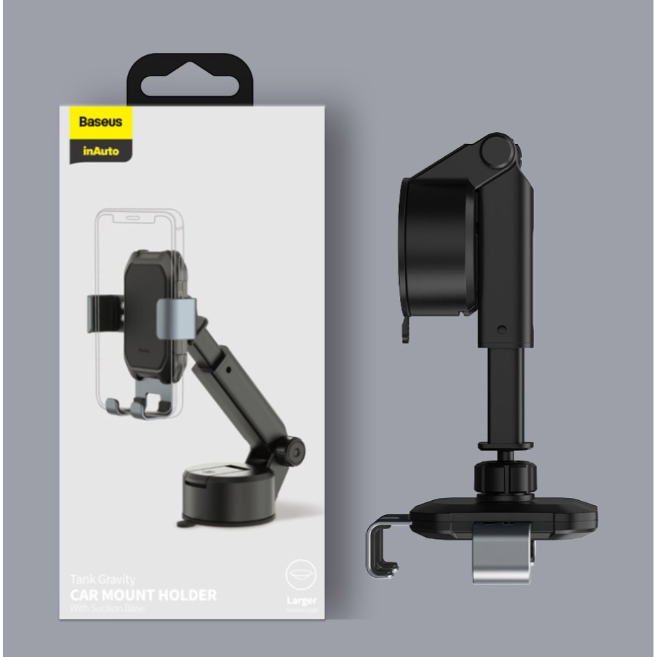 Gravitacinis laikiklis Baseus Dashboard Windshield Phone Bracket Holder juodas (SUYL-TK01) Ex-display 23