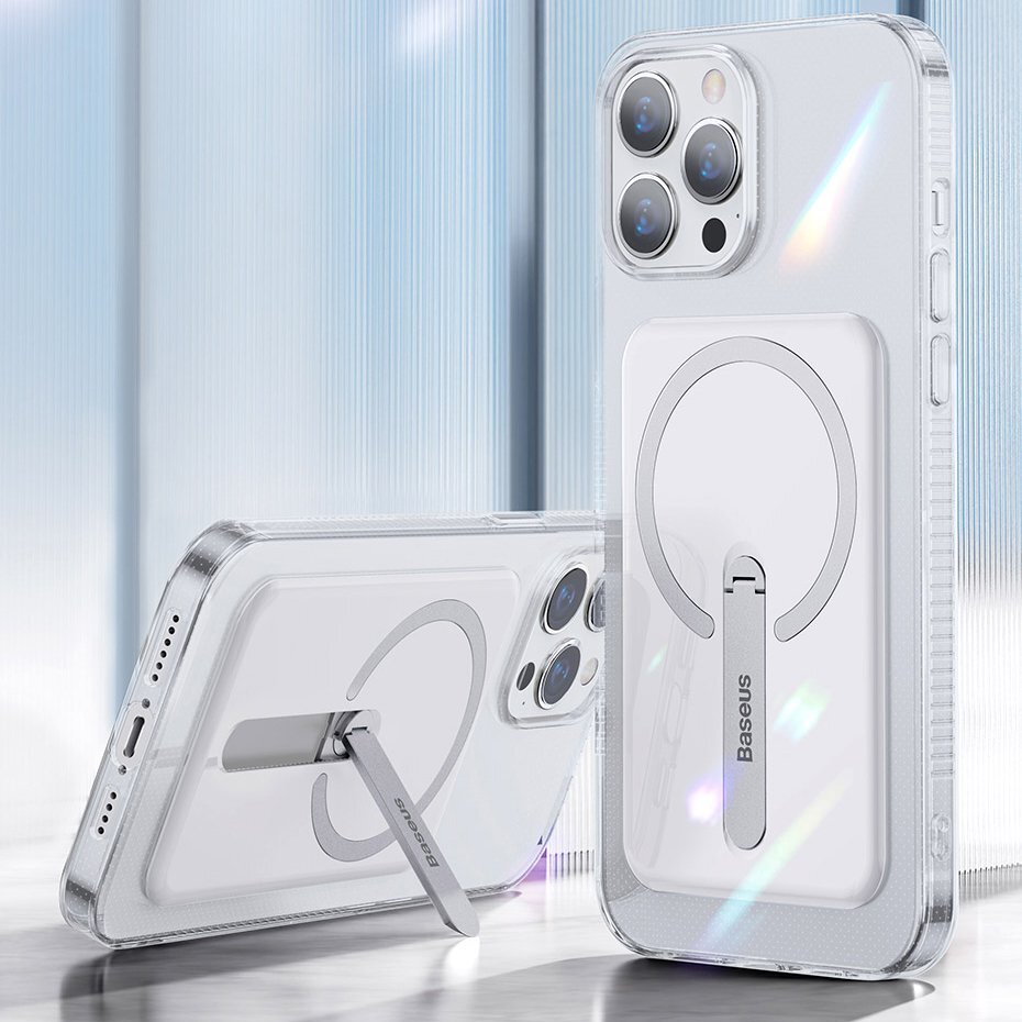 iPhone 13 Pro Baseus Magnetic Phone Case skaidrus (6.1" 2021) 11