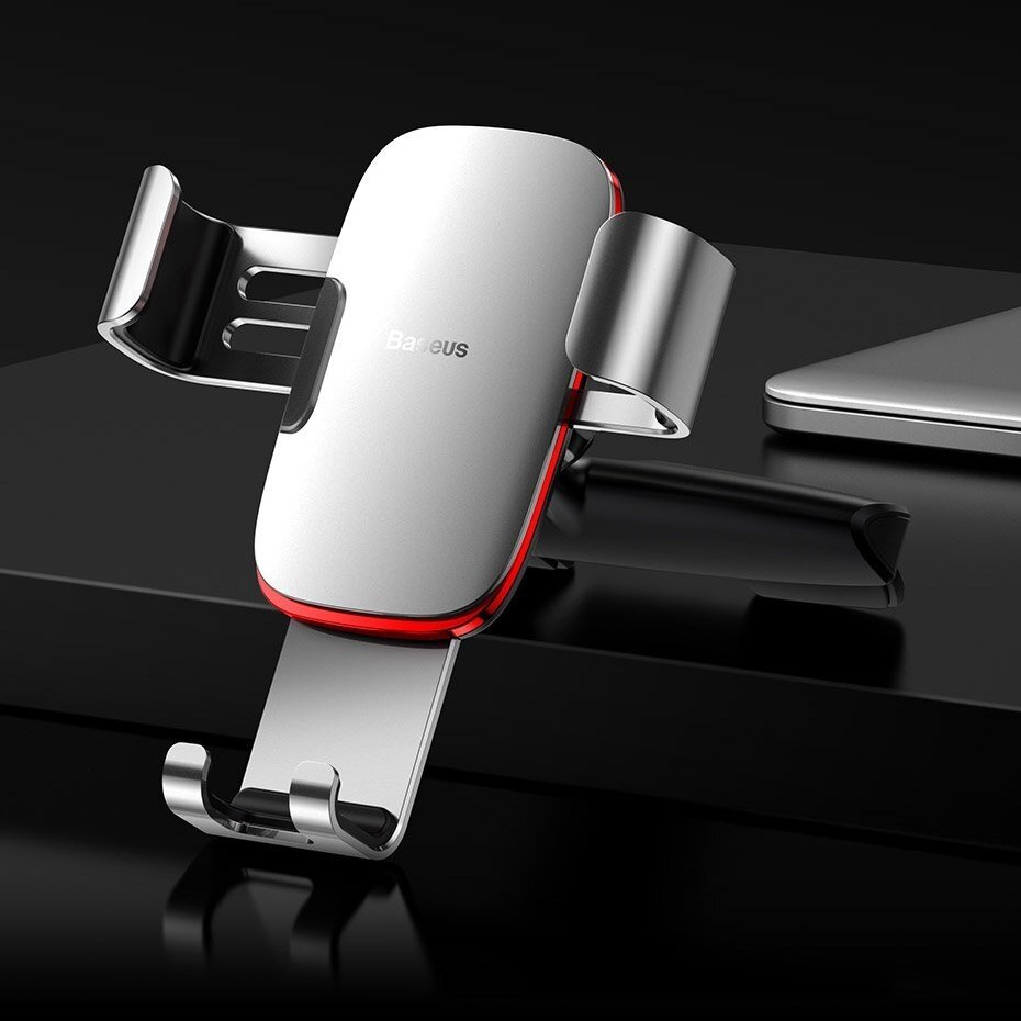 Baseus Metal Age Gravitacinis Automobilinis Telefono Laikiklis (Cd Versija) Sidabrinis (Suyl-J0S) Į Cd Lizdą 11