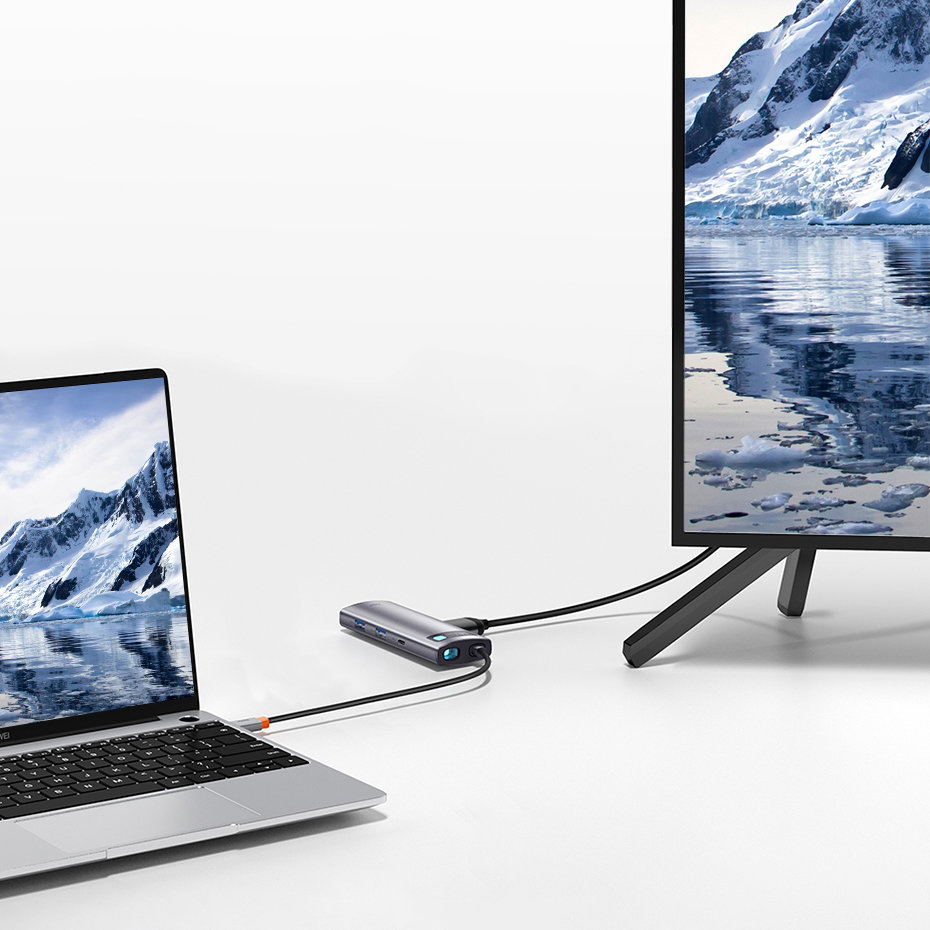 Jungčių Daugiklis Baseus Metal Gleam Series 7-in-1 multifunctional type-C HUB docking station HDMI TF cards PD Pilkas (WKWG020113) UGLX912 17 Jungčių Daugiklis Baseus Metal Gleam Series 7-in-1 multifunctional type-C HUB docking station HDMI TF cards PD Pilkas (WKWG020113) UGLX912 17