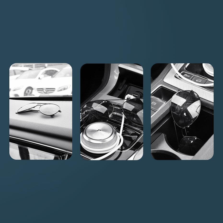 Baseus Platinum Vehicle Eyewear Clip Clamping Type Sidabrinis (Acyjn-B0S) 7 Baseus Platinum Vehicle Eyewear Clip Clamping Type Sidabrinis (Acyjn-B0S) 7