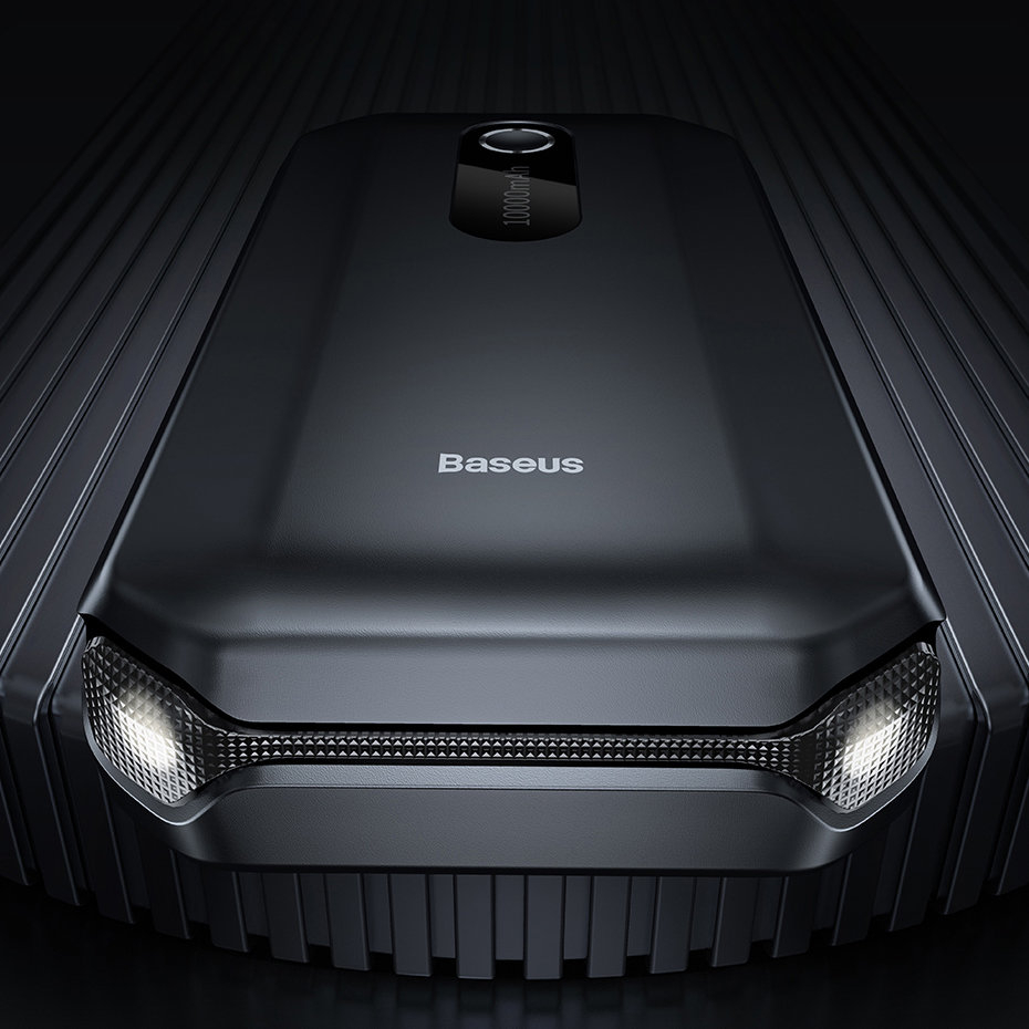 Baseus power bank Power Starter Jump Starter booster 1000mAh 12V (1000A / 500A) + crocodile clips black (CGNL020101) 12