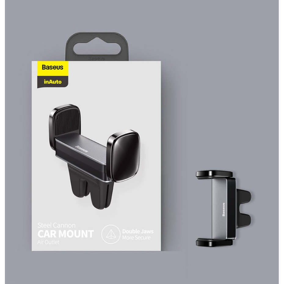 Telefono laikiklis Baseus Steel Cannon Air Outlet Car Mount juodas 22
