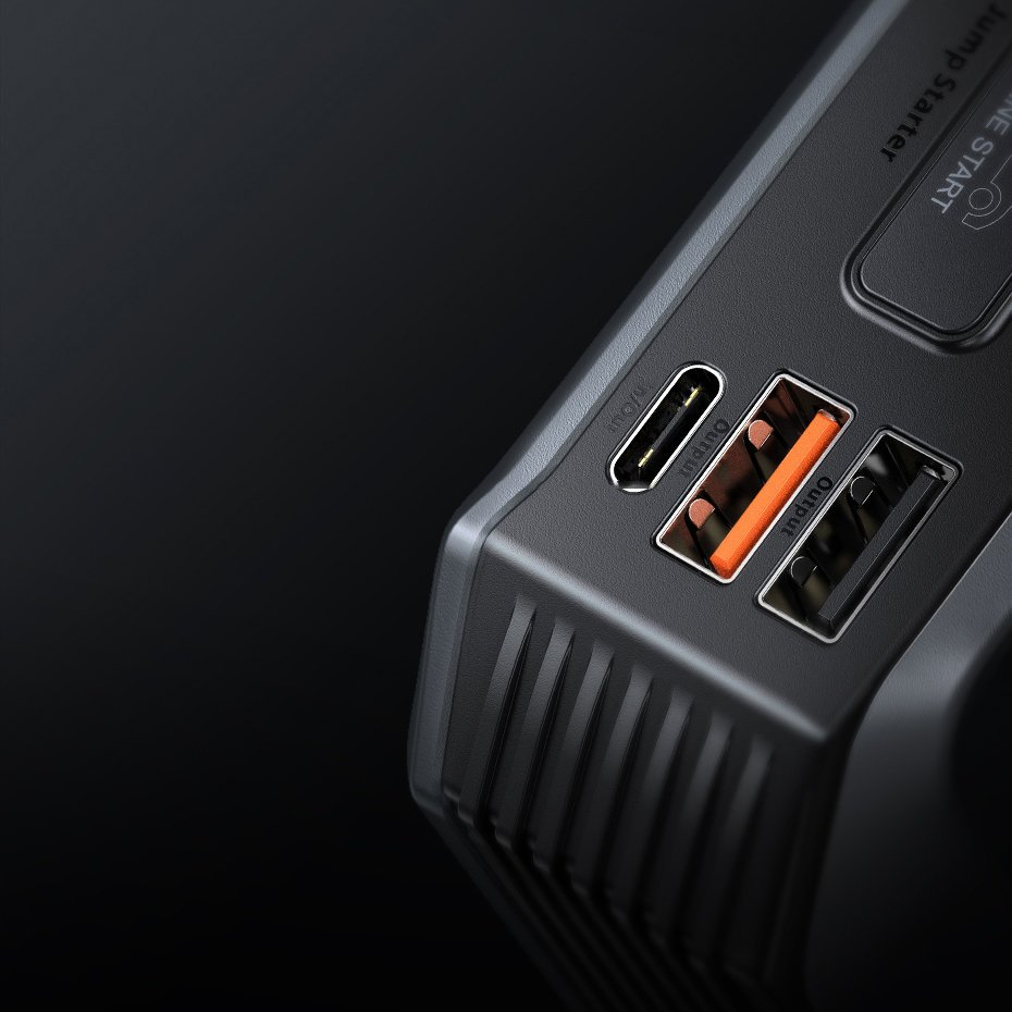 Akomuliatorius Baseus Super Energy Max Car Jump Starter (20000mAh, Peakcurrent 2000A) + Kabelis Juodas (CGNL020001) 17 Akomuliatorius Baseus Super Energy Max Car Jump Starter (20000mAh, Peakcurrent 2000A) + Kabelis Juodas (CGNL020001) 17